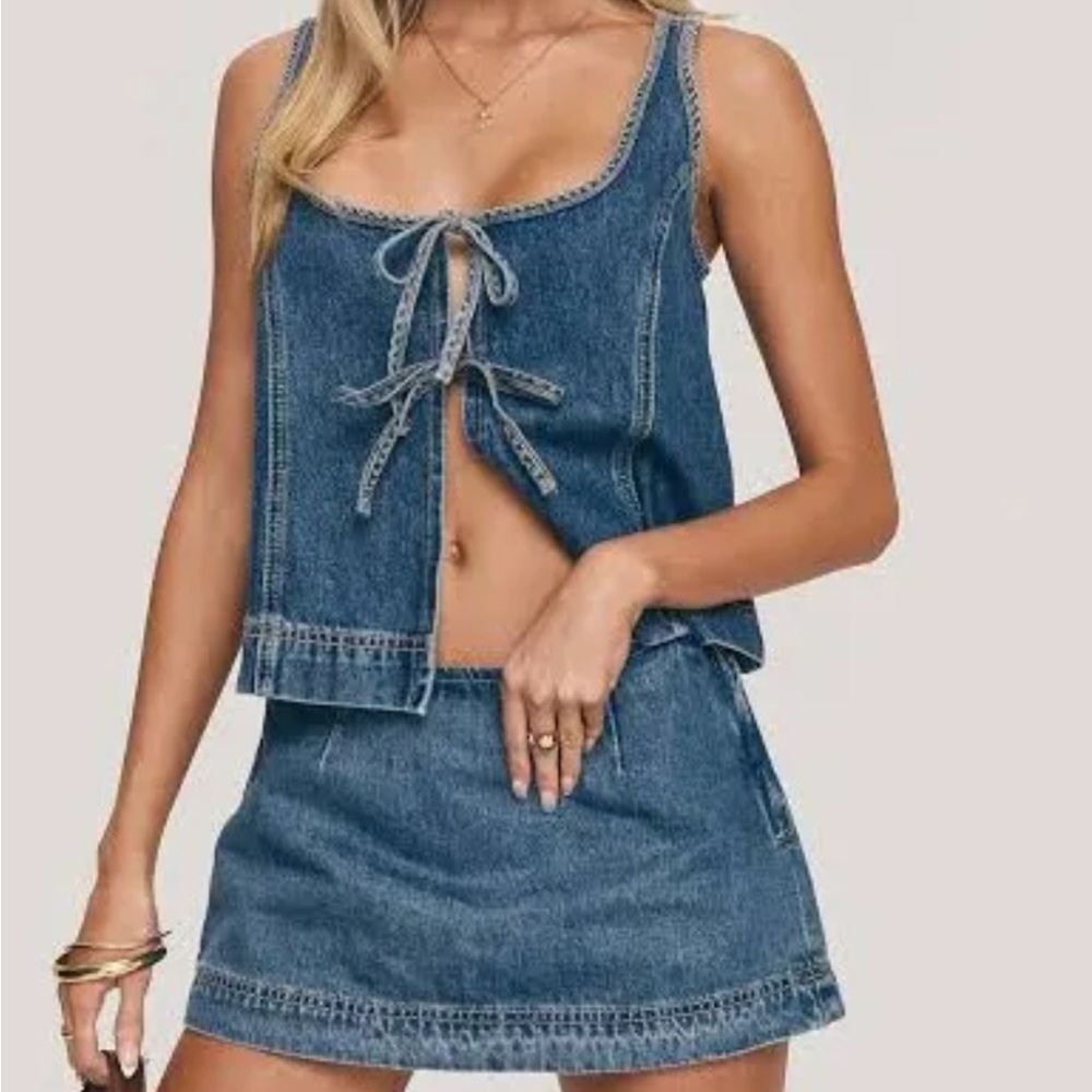 Princess Polly Denim Two-Piece Set